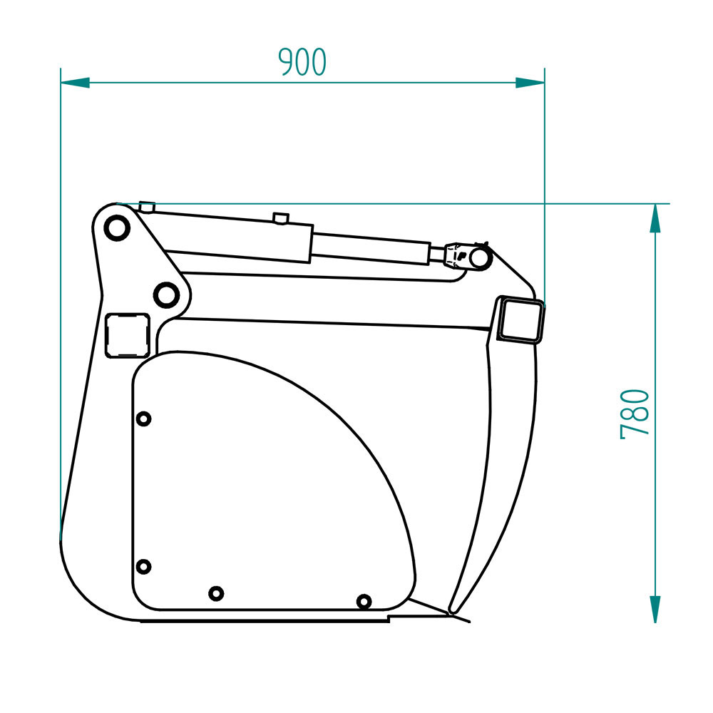 Dung- und Silagegreifschaufel »Small« – Bild 5